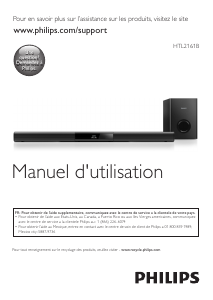 Mode d’emploi Philips HTL2161B Haut-parleur
