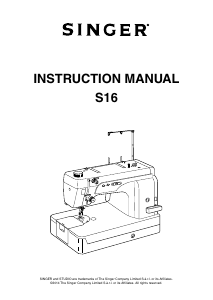 Handleiding Singer S16 Naaimachine