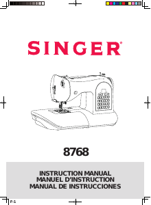 Handleiding Singer 8768 Heritage Naaimachine