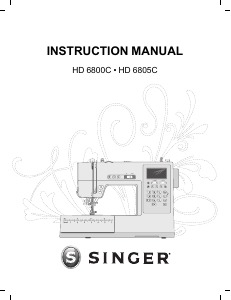 Handleiding Singer HD6800C Naaimachine