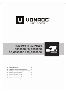Mode d’emploi Vonroc OS503DC Ponceuse excentrique