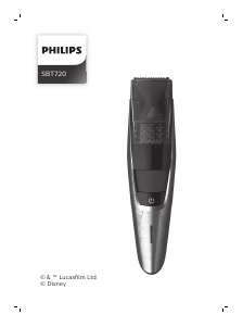 Bruksanvisning Philips SBT720 Star Wars Skäggtrimmer