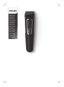 Manual Philips MG3748 Aparador de barba