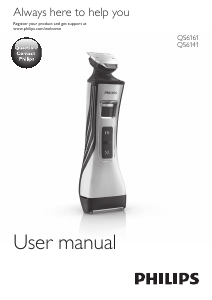 Manual Philips QS6161 Aparador de barba