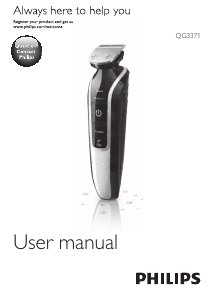 Mode d’emploi Philips QG3371 Tondeuse