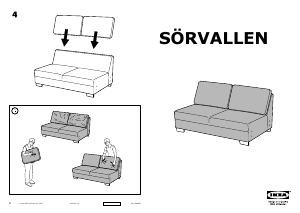 Bruksanvisning IKEA SORVALLEN Soffa