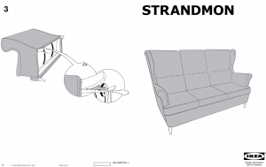 Bruksanvisning IKEA STRANDMON Soffa