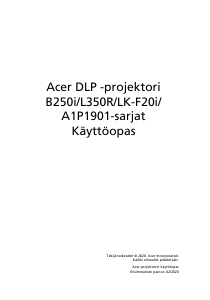 Käyttöohje Acer B250i Projektori