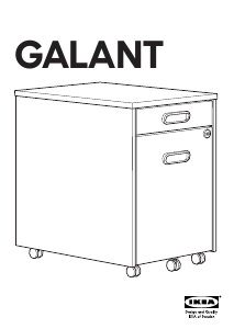 Käyttöohje IKEA GALANT Lipasto