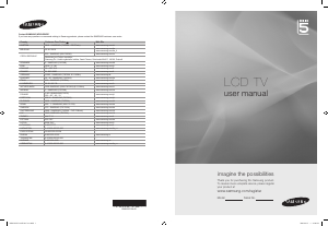 Bedienungsanleitung Samsung LE37B553M3W LCD fernseher