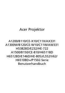 Bedienungsanleitung Acer H5382BD Projektor