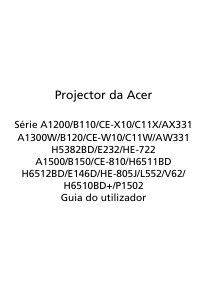 Manual Acer H5382BD Projetor