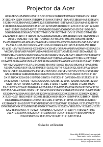 Manual Acer H5385ABDi Projetor