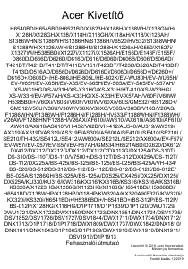 Használati útmutató Acer H5385BDi Vetítő