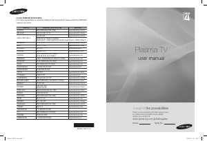 Manual de uso Samsung PS50A418C4D Televisor de plasma