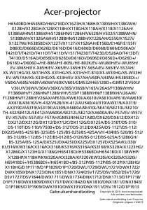 Handleiding Acer H6542ABDi Beamer