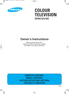 Handleiding Samsung SP-524JMF Televisie