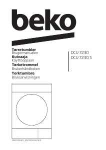 Bruksanvisning BEKO DCU 7230 S Torktumlare
