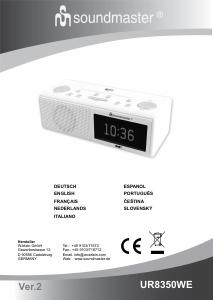 Handleiding SoundMaster UR 8350 WE Wekkerradio