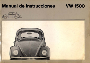 Manual de uso Volkswagen Beetle VW 1500 (1972)