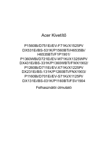 Használati útmutató Acer P1560BTi Vetítő