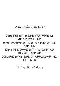 Hướng dẫn sử dụng Acer P5230 Máy chiếu