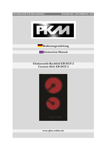 Bedienungsanleitung PKM EB-DCF-2 Kochfeld