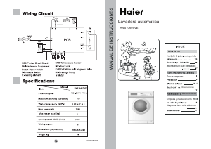 Manual de uso Haier HNS1060TVE Lavadora