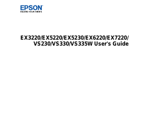 Handleiding Epson EX3220 Beamer