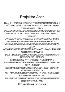 Manuál Acer X1185G Projektor
