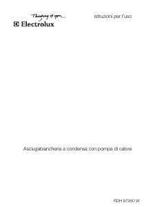 Manuale Electrolux RDH97950W Asciugatrice