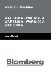 Handleiding Blomberg WAF 6080 A Wasmachine