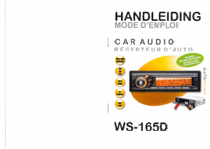 Handleiding Watssound WS-165D Autoradio