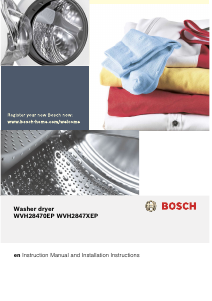 Manual Bosch WVH28470EP Washing Machine