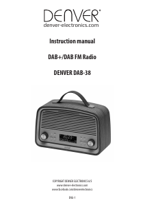 Handleiding Denver DAB-38 Radio