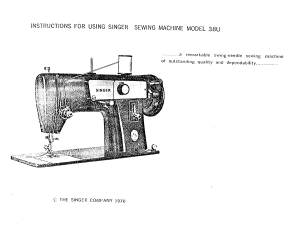 Manual Singer 38U Sewing Machine