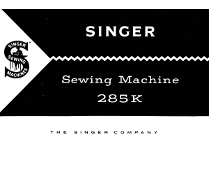 Handleiding Singer 285K Naaimachine