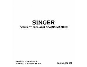 Handleiding Singer 324 Naaimachine