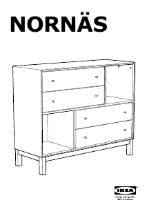Manual IKEA NORNAS Cómoda