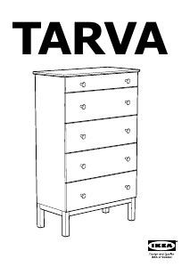 Käyttöohje IKEA TARVA (5 drawers) Lipasto