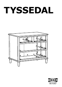 Használati útmutató IKEA TYSSEDAL Fésülködőasztal