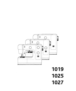 Manual Singer 1019 Sewing Machine