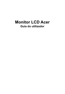 Manual Acer B227QD Monitor LCD