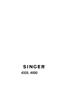 Handleiding Singer 4325 Naaimachine