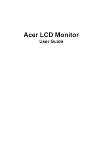 Handleiding Acer B247YD LCD monitor