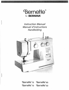 Mode d’emploi Bernina Bernette 50 Machine à coudre