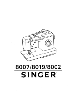 Handleiding Singer 8007 Naaimachine