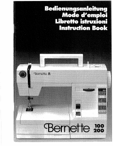 Mode d’emploi Bernina Bernette 200 Machine à coudre