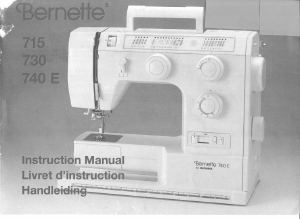 Manual Bernina Bernette 730 Sewing Machine