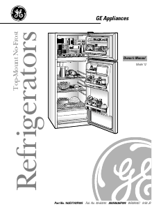 Mode d’emploi GE TBX12SAXCRWH Réfrigérateur combiné